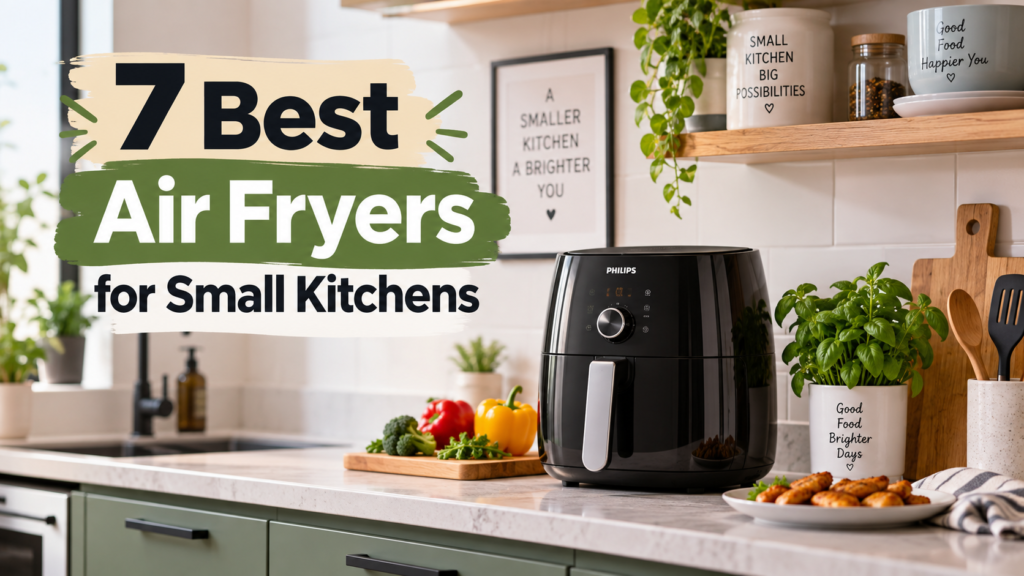 Best air fryers for small kitchens on a compact kitchen counter